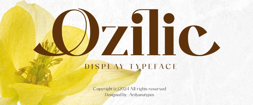 Discover Ozilic: The Modern Serif Font for All Your Design Needs