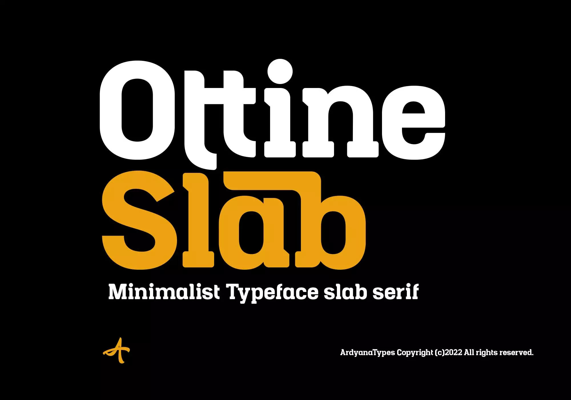 Ottine Slab Typeface