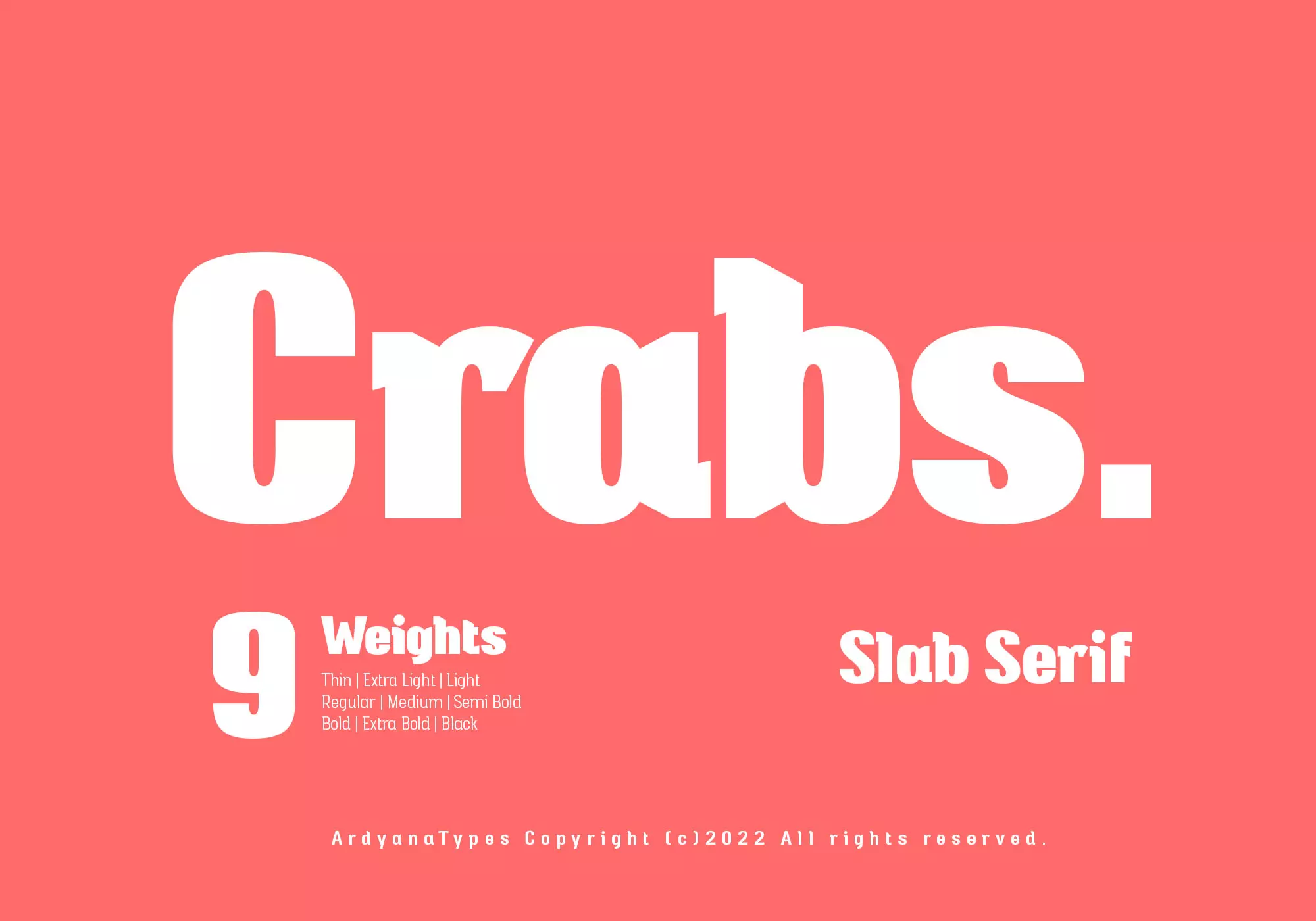 Crabs Slab Serif