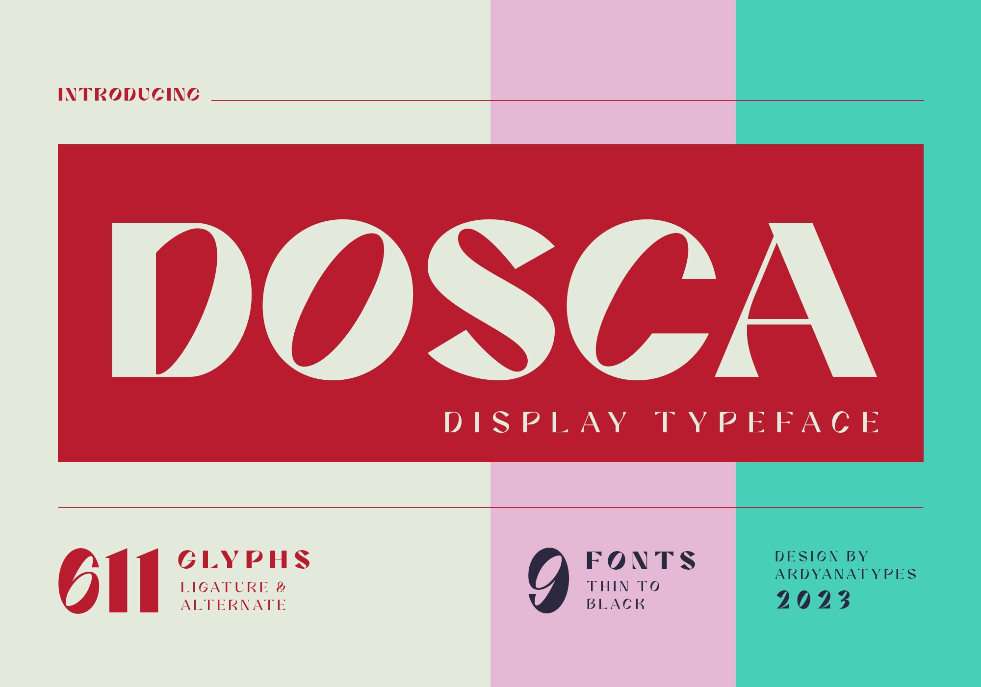 Dosca - Display Font